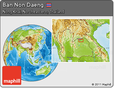 Physical Location Map of Ban Non Daeng