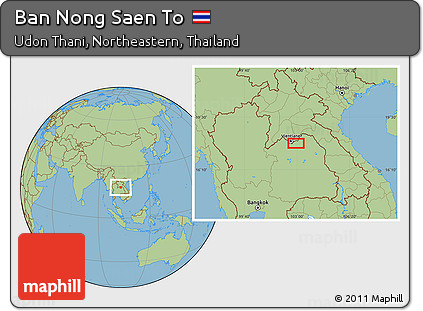 Savanna Style Location Map of Ban Nong Saen To