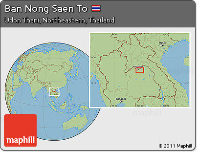 Savanna Style Location Map of Ban Nong Saen To