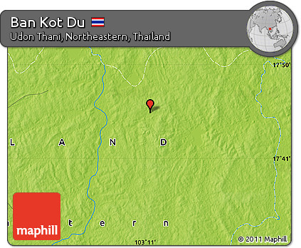Physical Map of Ban Kot Du