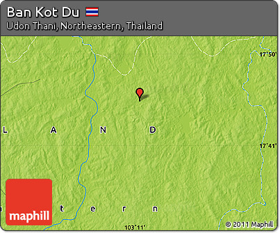 Physical Map of Ban Kot Du