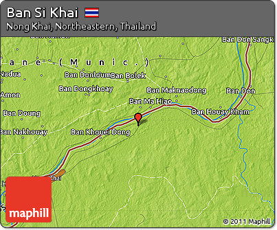 Physical Map of Ban Si Khai