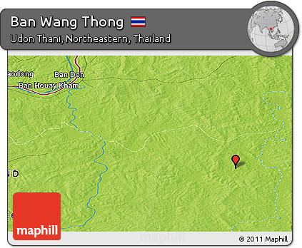 Physical Panoramic Map of Ban Wang Thong