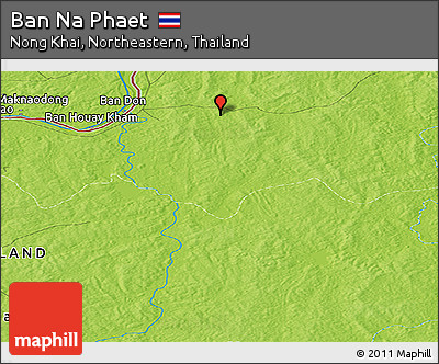 Physical Panoramic Map of Ban Na Phaet