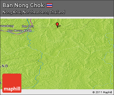 Physical Panoramic Map of Ban Nong Chok
