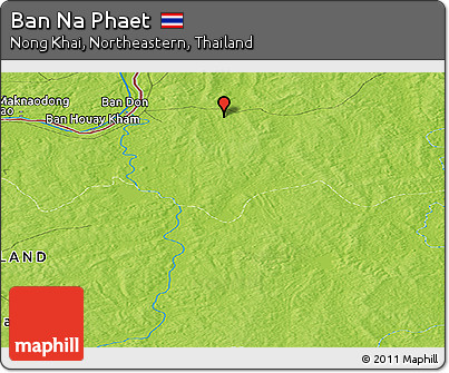 Physical Panoramic Map of Ban Na Phaet
