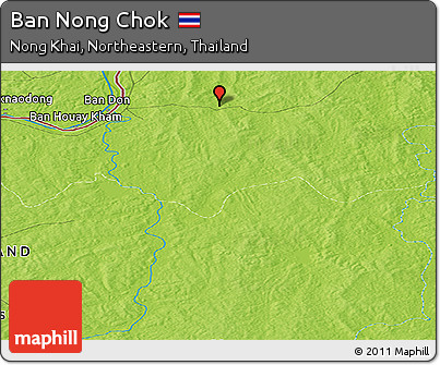 Physical Panoramic Map of Ban Nong Chok
