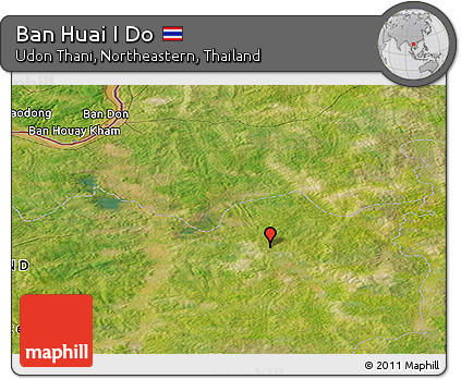 Satellite Panoramic Map of Ban Huai I Do