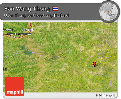 Satellite Panoramic Map of Ban Wang Thong