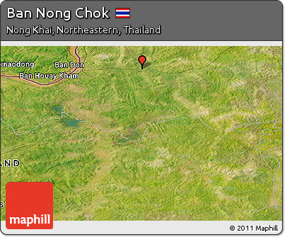 Satellite Panoramic Map of Ban Nong Chok