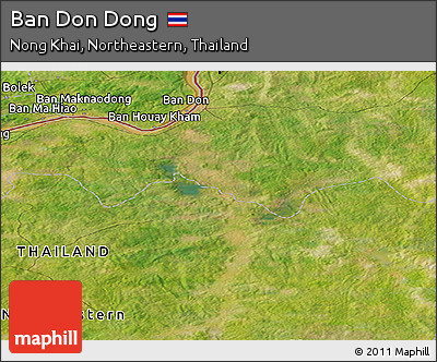 Satellite Panoramic Map of Ban Don Dong