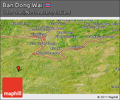 Satellite Panoramic Map of Ban Dong Wai