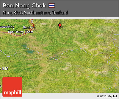 Satellite Panoramic Map of Ban Nong Chok