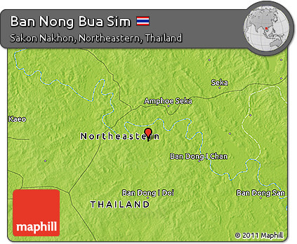 Physical 3D Map of Ban Nong Bua Sim