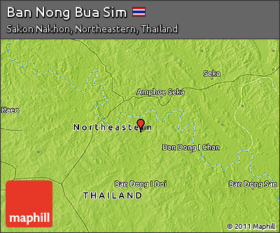 Physical 3D Map of Ban Nong Bua Sim