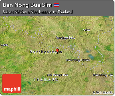 Satellite 3D Map of Ban Nong Bua Sim