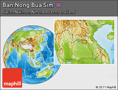 Physical Location Map of Ban Nong Bua Sim