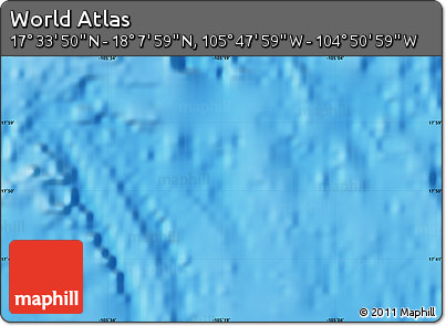 Physical Map of the Area around 17° 50' 55" N, 105° 19' 29" W