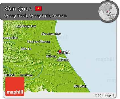 Physical 3D Map of Xóm Quan