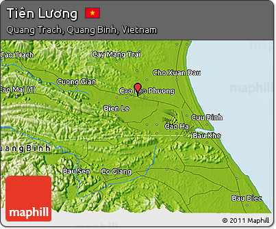 Physical 3D Map of Tiên Lương