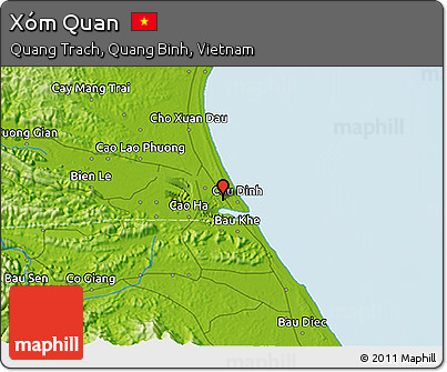 Physical 3D Map of Xóm Quan
