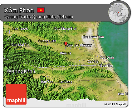 Satellite 3D Map of Xóm Phan