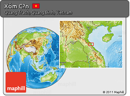 Physical Location Map of Xóm Cồn