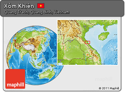 Physical Location Map of Xóm Khiên
