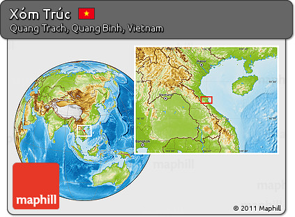 Physical Location Map of Xóm Trúc