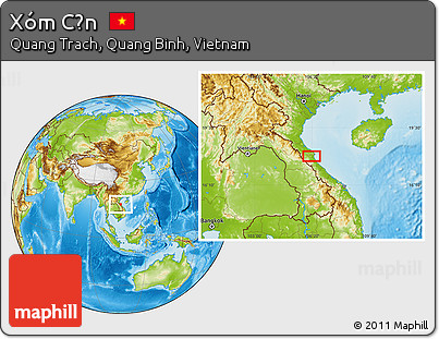 Physical Location Map of Xóm Cồn