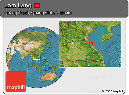 Satellite Location Map of Lam Lang