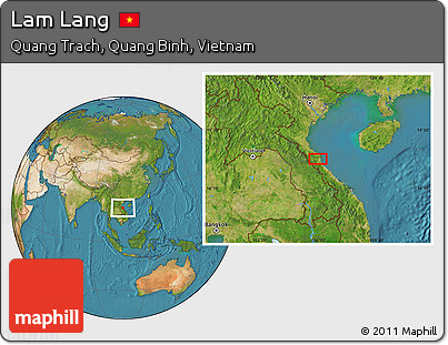 Satellite Location Map of Lam Lang