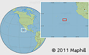 Savanna Style Location Map of the area around 17° 50' 55" N, 108° 43' 29" W