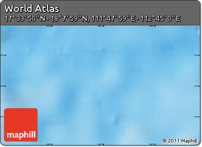 Physical Map of the Area around 17° 50' 55" N, 112° 16' 30" E