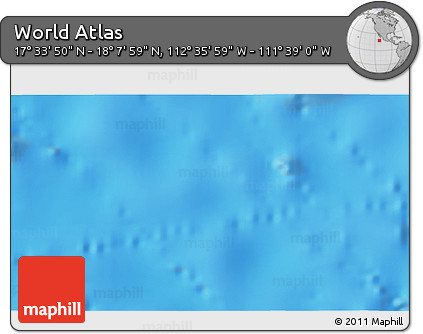 Physical 3D Map of the Area around 17° 50' 55" N, 112° 7' 30" W