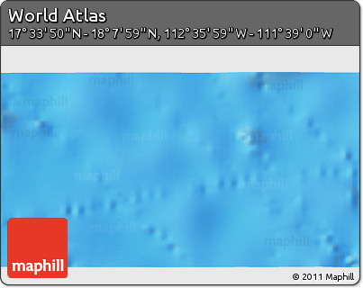 Physical 3D Map of the Area around 17° 50' 55" N, 112° 7' 30" W