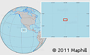 Gray Location Map of the area around 17° 50' 55" N, 113° 49' 29" W