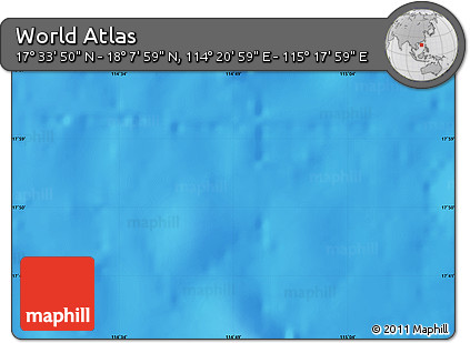 Physical Map of the Area around 17° 50' 55" N, 114° 49' 29" E