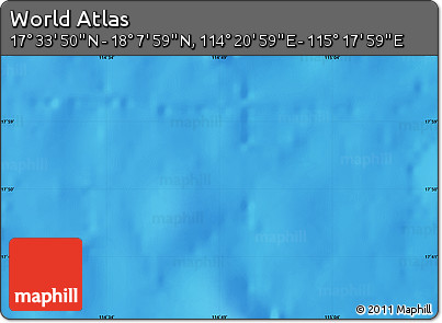 Physical Map of the Area around 17° 50' 55" N, 114° 49' 29" E
