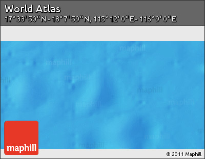 Physical 3D Map of the Area around 17° 50' 55" N, 115° 40' 30" E