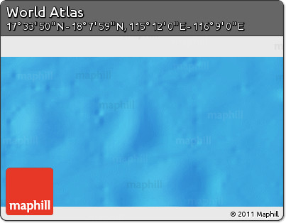 Physical 3D Map of the Area around 17° 50' 55" N, 115° 40' 30" E