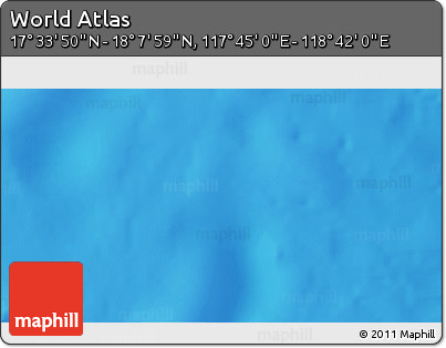 Physical 3D Map of the Area around 17° 50' 55" N, 118° 13' 29" E