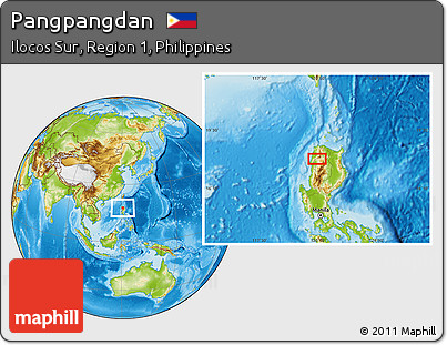 Physical Location Map of Pangpangdan