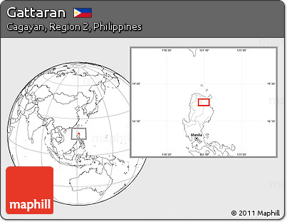 Blank Location Map of Gattaran