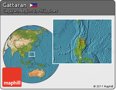 Satellite Location Map of Gattaran