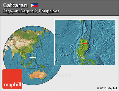 Satellite Location Map of Gattaran