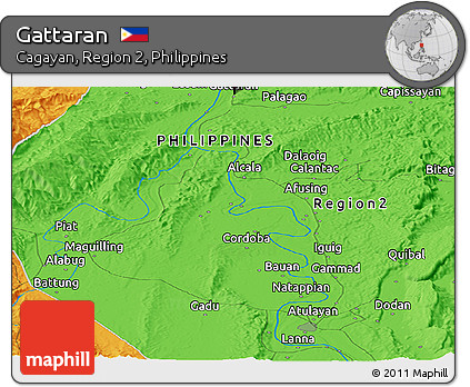 Political Panoramic Map of Gattaran