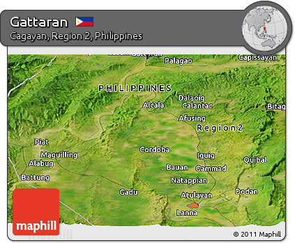 Satellite Panoramic Map of Gattaran