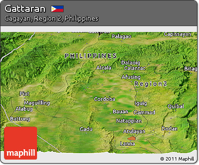 Satellite Panoramic Map of Gattaran