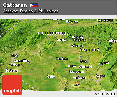 Satellite Panoramic Map of Gattaran